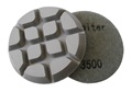 3 inchx12mm Concrete Floor Disc Resin-bond, 3500 Grit