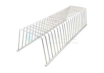 Pouch Sterilization Racks, Stainless Steel - 21 slots, 0.7" spacing, 16.5" x 4" x 4"