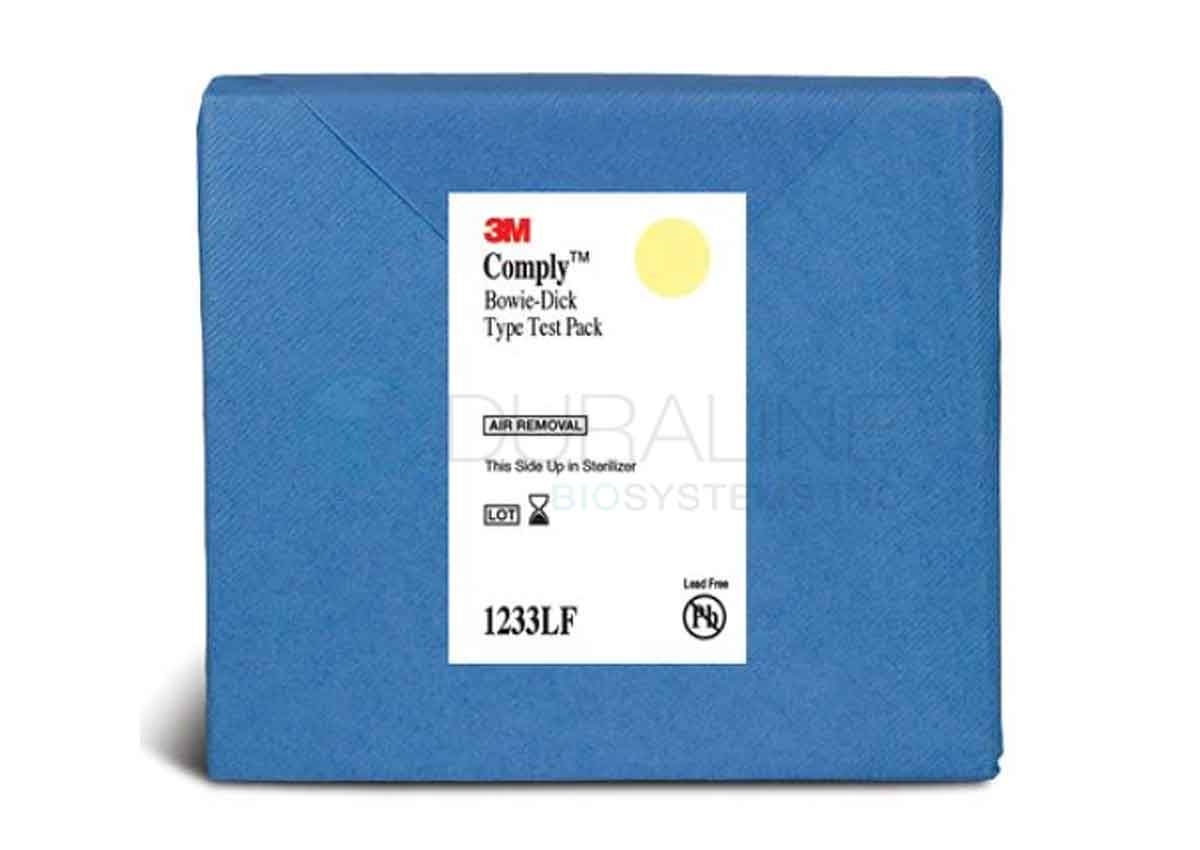 3M Comply Bowie Dick Type Test Systems 1233LF, 6 Pack/Bag, 5 Bag