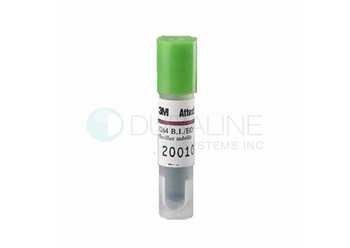 3M Attest Ethylene Oxide Sterilization Biological Indicator 1264, 48 Hour Readout, Green Cap, 100/per box, 4 per box/cs