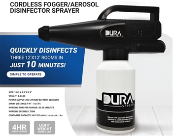 DuraSprayer Cordless Fogger Disinfector Kit