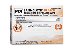 Sani-Cloth Bleach Germicidal Disposable Wipe 5 x 7 H58195