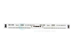 Indicator Strip For Steam, 5/8" x 8", Color Change From White to Dark Brown/ Black, Perforated, 240/per box, 8 per box/cs