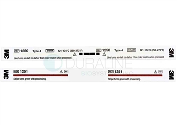 Indicator Strip For 100% EO & EO Mixture, 5/8" x 8", Color Change From Red to Green, Perforated, 240/per box, 4 per box/cs