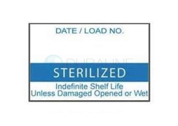 Labelex Dual-Ply Blue "Sterilized" Labels L-Z20-DS-BL 500/roll, 12 rolls/pk