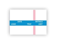 Labelex Single-Ply Date, Load, Tray, Unit, Initials and Indicator Strip (blue) Labels 1,000/roll, 12 rolls/pk