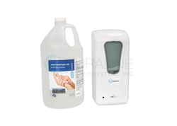 Liquid Gel Hand Soap Dispenser and Hand Sanitizer Gel, Automatic Liquid Gel Sanitizer Dispenser, Touchless - holds over 32oz with 1000mL refillable tank, AeroCleanse Hand Sanitizer Gel, with 70% Alcohol, 1 Gallon with Pump Top