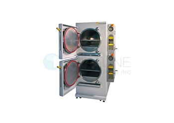 New Priorclave Dual 150L Front Loading Chambers Electrically Heated Autoclave
