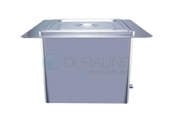 Recessed Ultrasonic Cleaner with heat & basket 10 Liter, 2.64 gallon