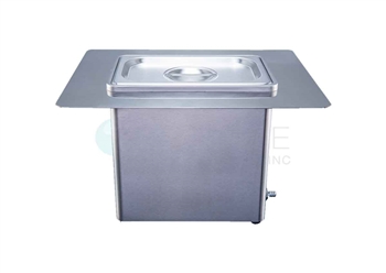 Recessed Ultrasonic Cleaner with heat & basket 13 Liter, 3.43 gallon