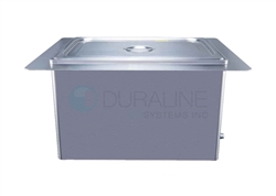 Recessed Ultrasonic Cleaner with heat & basket 20 Liter, 5.06 gallon