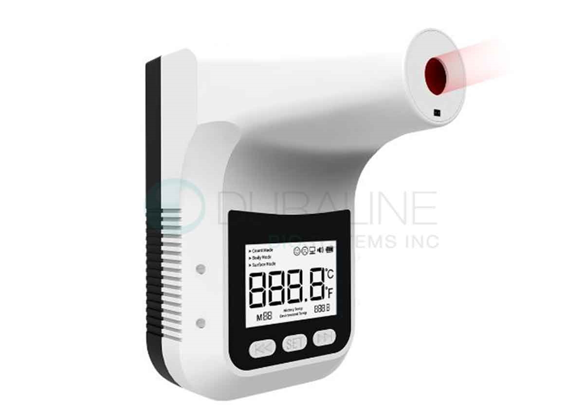 Bwell Bluetooth Wall-Mounted Contactless Infrared Forehead Thermometer with Large LED Display