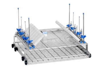 2 levels MIS wash cart