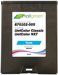 iJetColor by Printware Compatible Cyan Ink Tank 870102-005 for the iJetColor NXT and iJetColor Classic Envelope Press
