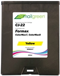 Formax Compatible CJ-22 Yellow Ink Cartridge for ColorMax7 and ColorMax8 Envelope Printers