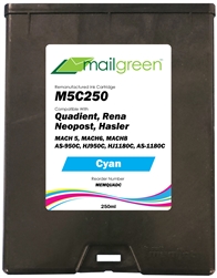 Quadient Compatible M5C250 Cyan Ink for Envelope Printers