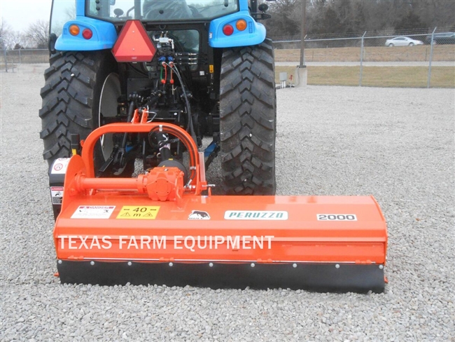 Orange Peruzzo Bull 2800, 9' HD Offset Flail Mower