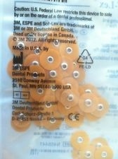 3M ESPE Sof-Lex soflex Discs Fine 1/2 inch 4931F 12.7 mm Bag of 30 Dental Orange