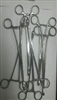 Forceps Gauze Pad Holding Foerster 9-9.75inch lg Box Lock Lot of 7 Pakistan