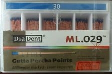 Diadent Gutta PerchaÂ Points Size 30 ISOÂ Color Coded Box of 120