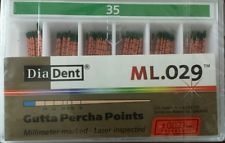 Diadent Gutta PerchaÂ Points Size 35 ISOÂ Color Coded Box of 120