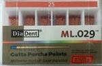 Diadent Gutta PerchaÂ Points Size 25 ISOÂ Color Coded Box of 120