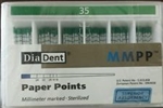 Diadent Absorbent Paper Points Size 35 ISO Color Coded Box of 200