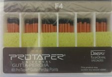 Protaper Universal F4 Gutta Percha Points Dentsply Tulsa BoxÂ of 60 Dental Endo