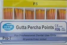 F5 Gutta Percha Points HTM Box of 60 Dental Root Canal Compatible With Protaper