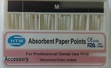 Absorbent Paper Points M Accessory Box of 180 HTM Dental