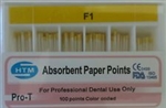 Absorbent Paper Points Protaper DentsplyÂ Style F1 Color Coded Dental Endo HTM
