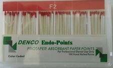 Absorbent Paper Points Protaper DentsplyÂ Style F2 Color Coded Dental Endo Denco