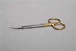 Iris 4" Scissors Gold German Steel Curved Germany Dental Medical Surgical