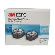 3M ESPE 5 Stainless Steel Primary Molar Crowns All sizes