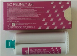 GC Reline Soft Chairside Denture Liner PVS Cartridge 62g (48ml) Japan Dental