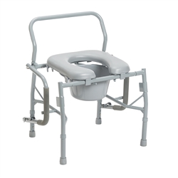 Drive 11125PSKD Padded Seat Drop Arm Commode