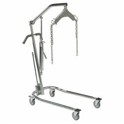 Drive Medical Hydraulic Patient Lift with Six Point Cradle 5" Casters