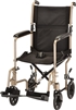 Nova19 Inch Steel Transport Chair w/ Aluminum Footrests