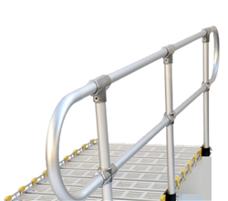 Roll-A-Ramp Removable Aluminum Loop End Handrails