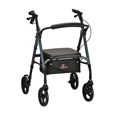 Nova Medical Star 8 OS Lightweight Rollator with Quick-Fit Push-Button