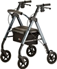 Nova Medical Star DX Rollator Walker with Wide Padded Seat & 8â€ Wheels