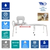 Eagle Health 77963 - Toilet-to-Tub Sliding Transfer Bench (Long)