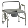 Nova Medical Heavy Duty Commode with Drop-Arm And Extra Wide Seat