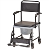 Nova Drop-Arm Transport Chair Commode