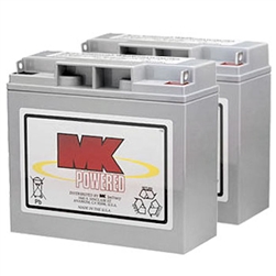 MK - 12V 18AH Sealed Lead Acid (2) Batteries