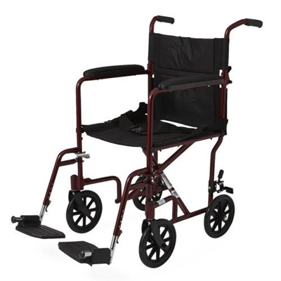Medline 19 in. Aluminum Transport Wheelchair