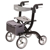 Nitro Aluminum Rollator, Hemi Height, 10" Casters