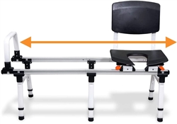 ShowerGlyde SG2 Sliding Transfer Bench - Fits Over Toilet