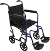 Astra Transport Chair 19" Aluminum 250lb Wt-Cap. w/ Nylon Seat