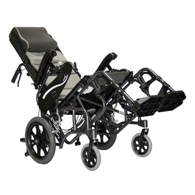 Karman Healthcare Tilt-in-Space Foldable Transport Wheelchair